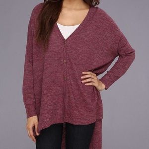 Free people high low cardigan
